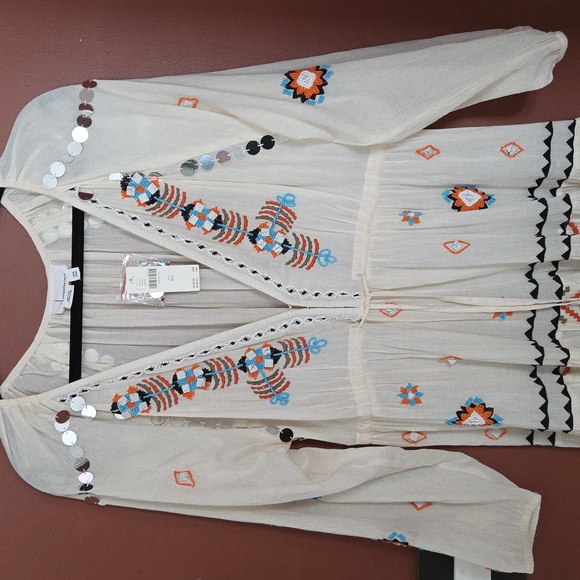 NWT Anthropologie Boho Embellished Kaftan - Picture 6 of 8